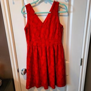 Red dress, size 8